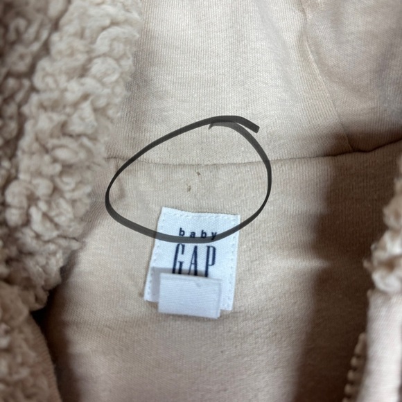 Gap Onesie 3-6 Months Bear One Piece Sherpa Full Zip Cozy Outdoors Travel Trip - Picture 6 of 6